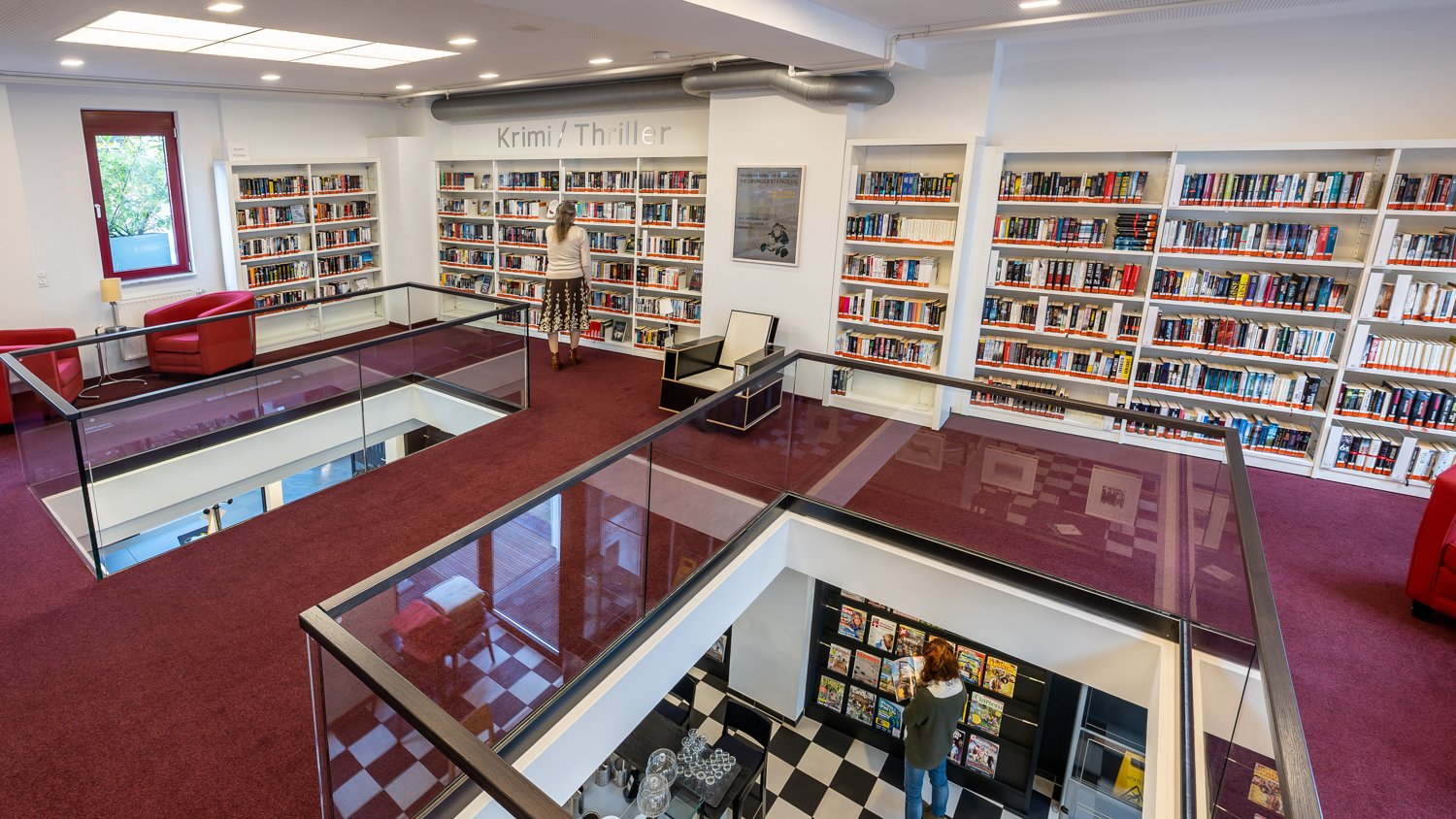 Literaturcafé Blick aus Romanbereich